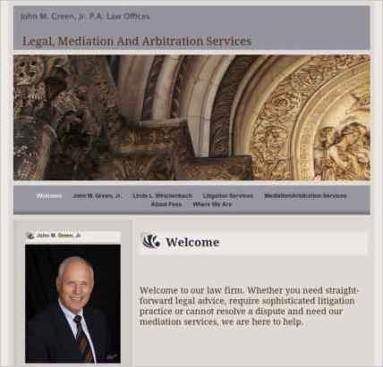 snapshot of home page