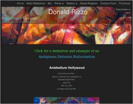 snapshot of home page