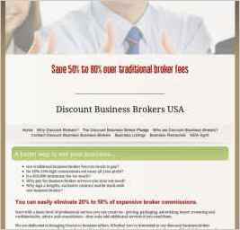 Discount Business Brokers USA - Save 50% to 80% Over Traditional Broker Fees!