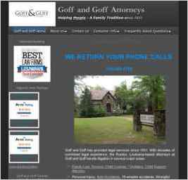 Goff and Goff Attorneys - Helping People...A Family Tradition since 1931