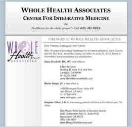 Whole Health Associates - Center for Integrative Medicine
