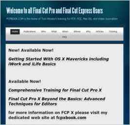 Welcome to all Final Cut Pro and Final Cut Express Users