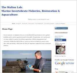 The Walton Lab: Marine Invertebrate Fisheries, Restoration & Aquaculture