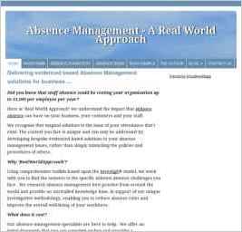 Absence Management - A Real World Approach