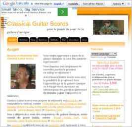 Classical guitar scores