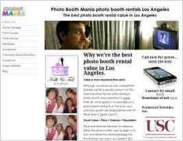 Photo booth rentals in Los Angeles for weddings, parties and other special occasions