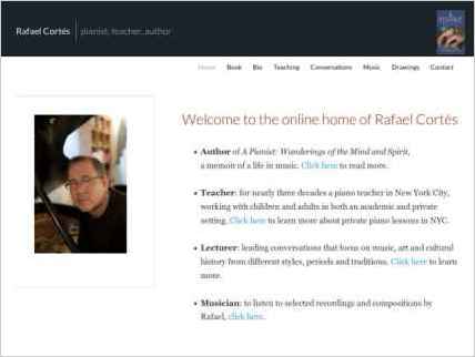 snapshot of home page