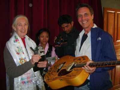 Jane Goodal supports Music Seeds International