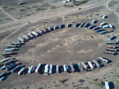 2009 "ANNUAL BLUEBIRD QUARTZSITE RALLY" bird's nest