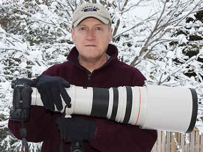 Pat with his "wildlife lens"