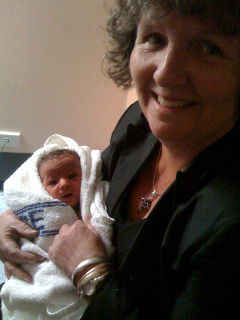 Me and one of my gorgeous grandchildren