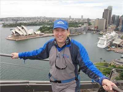 On top of Sydney Harbour Bridge Dec 2012