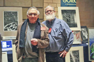 I'm the bearded guy with the artist Harry Hasheian at the Philad