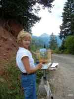 Plein air painting in Snowmass, CO