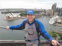 On top of Sydney Harbour Bridge Dec 2012