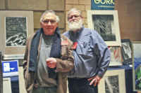 I'm the bearded guy with the artist Harry Hasheian at the Philad